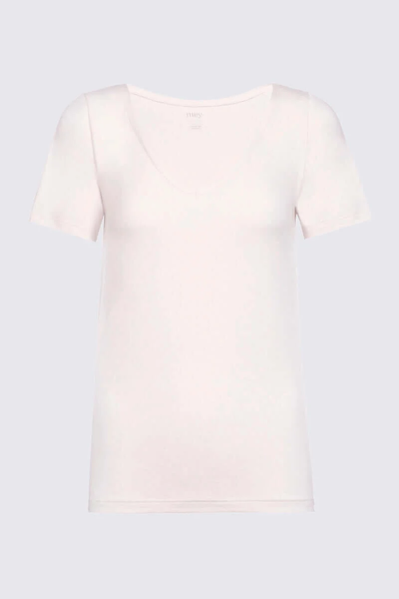 Mey Shirt Korte Mouw V hals Organic Dames 26816 703 bailey