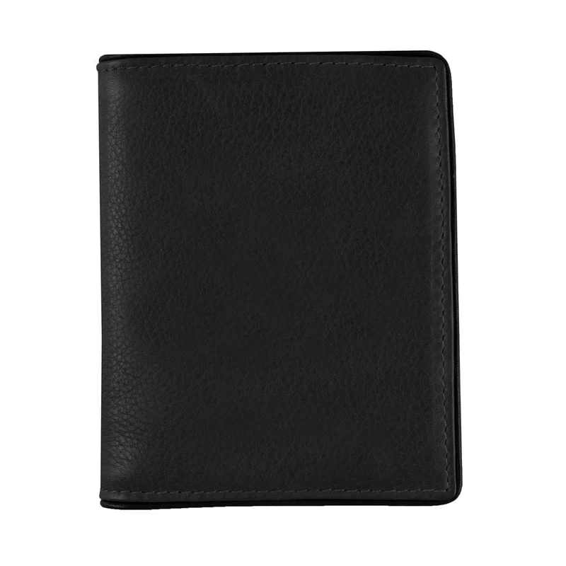 Men's Two-Colour Pebble Grain Leather Business Card Holder with RFID Blocking