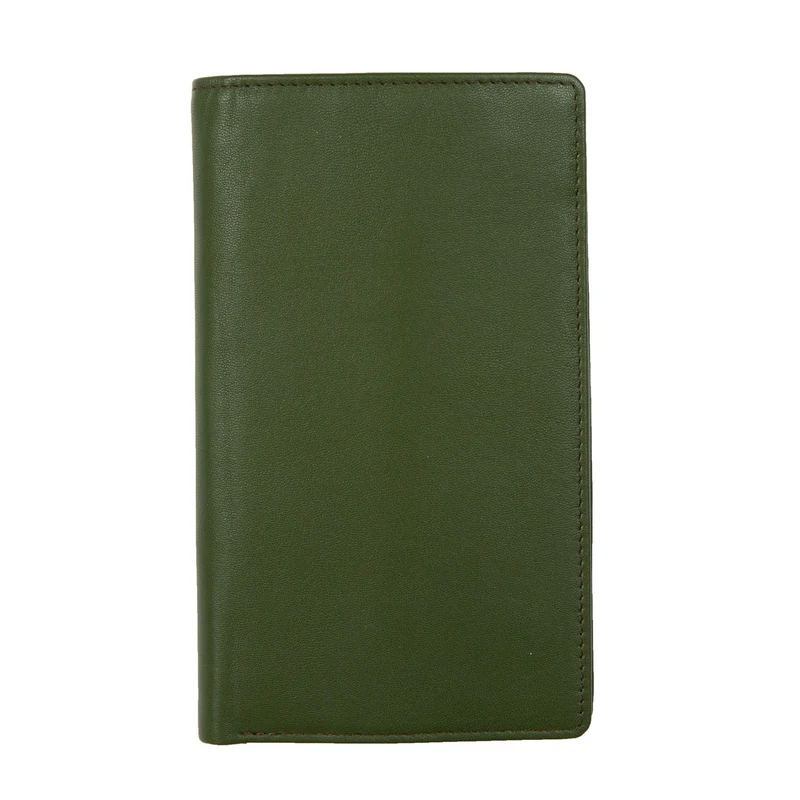 Men's Smooth Nappa Leather Jacket Wallet with RFID Blocking and Window Pocket