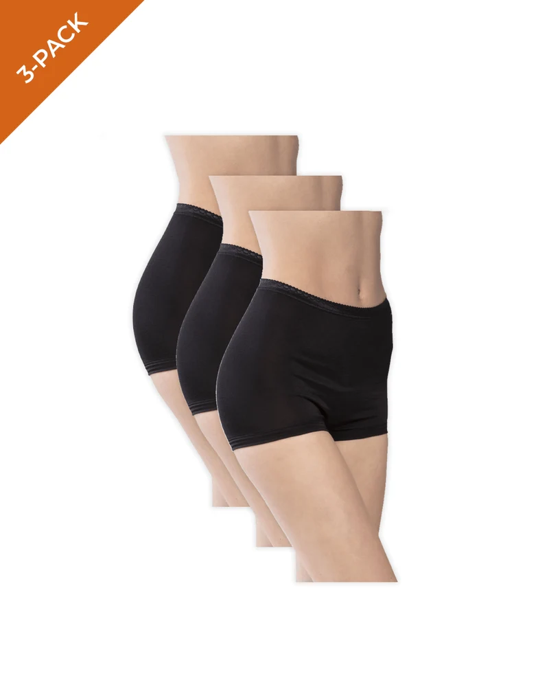 Mey Light Dames Boxershort 89206 Bundel 3 Stuks Zwart