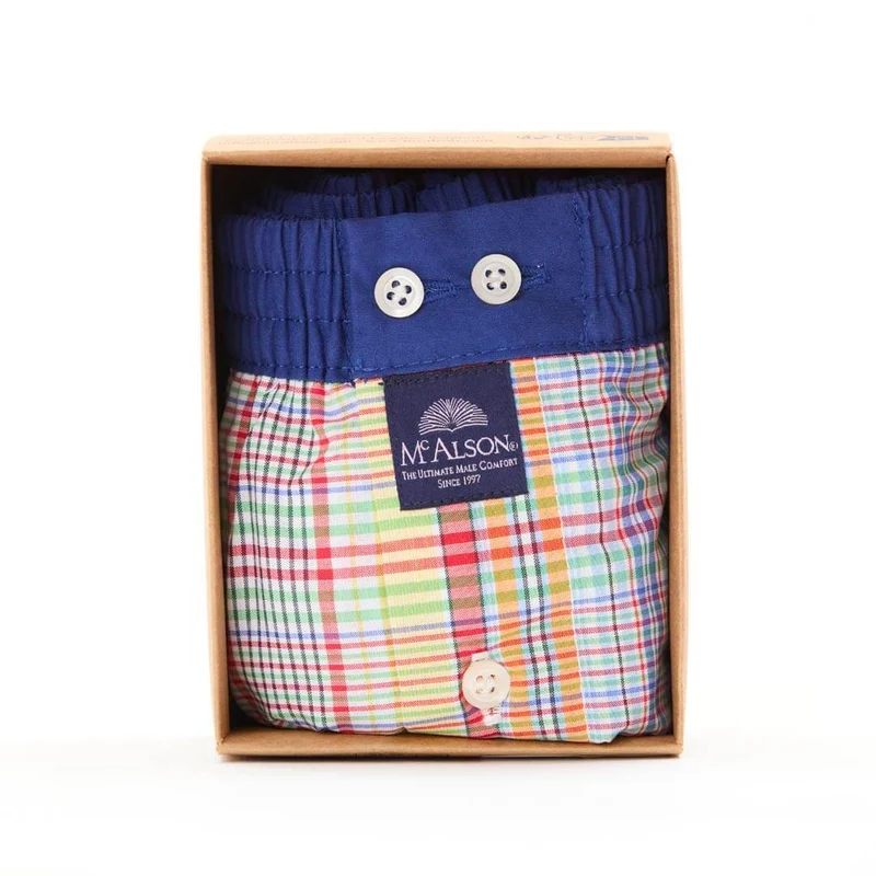 Mc Alson Boxershort met binnenbroek Checkered Multicolour M5329 multicolor