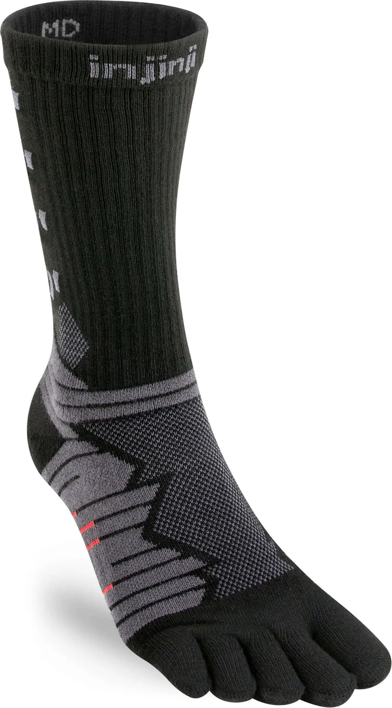 Injinji Teensokken Ultra Run Crew Coolmax Unisex IS401170 obsidian