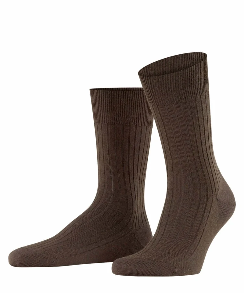 FALKE Bristol Pure HerenSok 14415 5930 brown