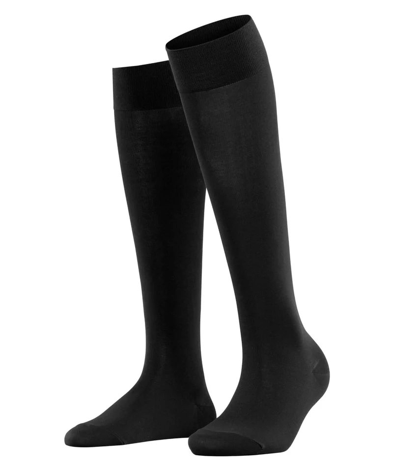 FALKE CottonTouch Dames Kniekous 46605 3000 black
