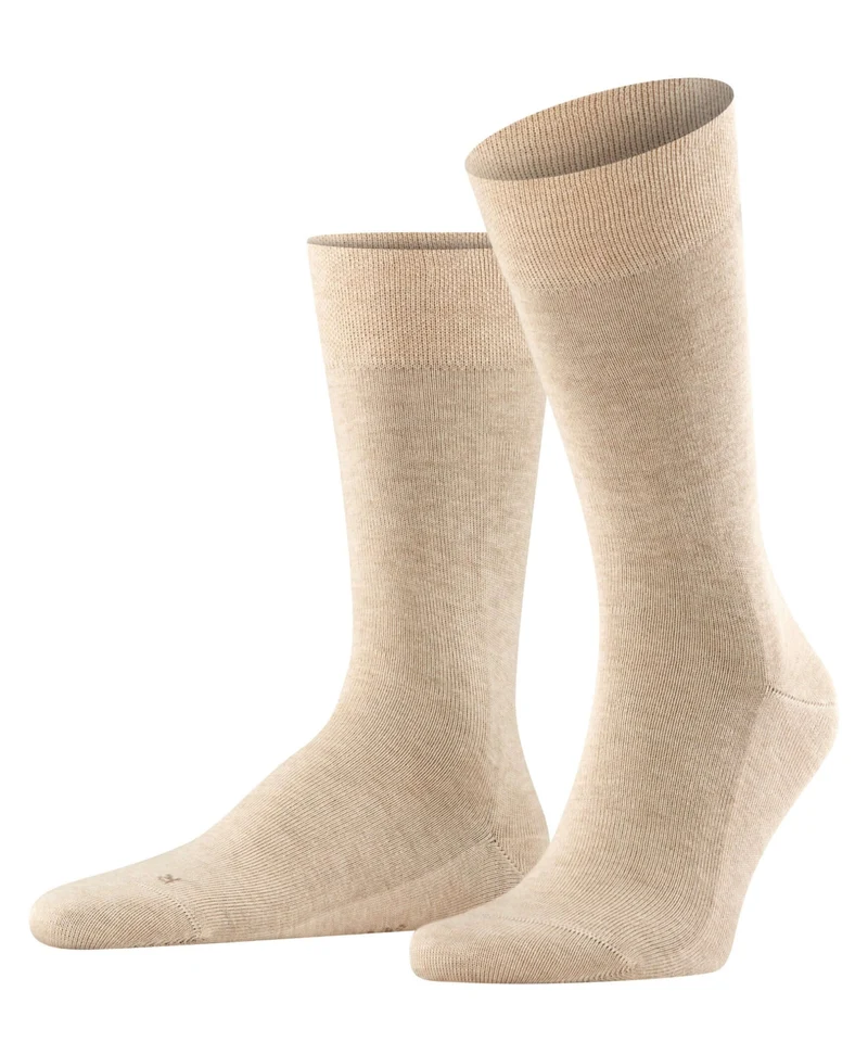 FALKE Sensitive London Sokken Heren 14719 4650 sand mel.