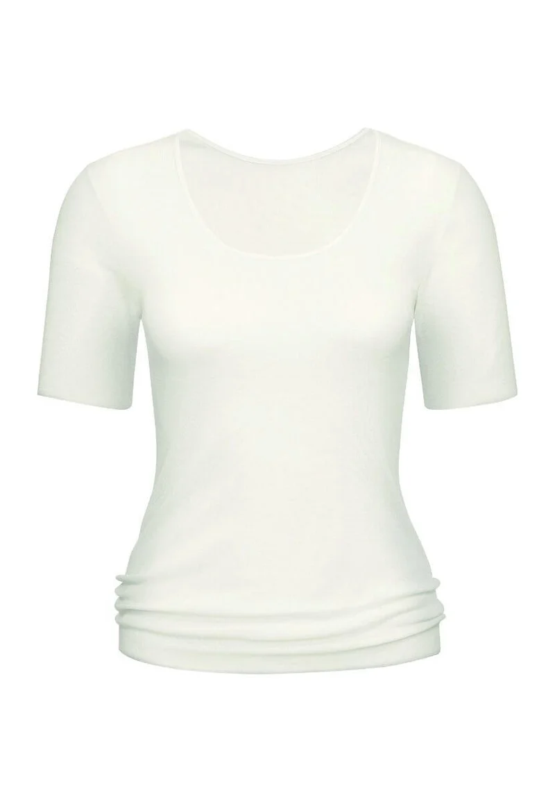 Mey Shirt Korte Mouw Wol Zijde Exquisite 66576 1 weiss