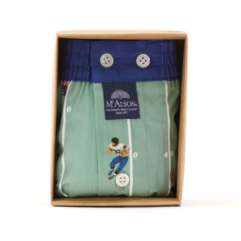 McAlson Boxershort met binnenbroek American Football green M5266