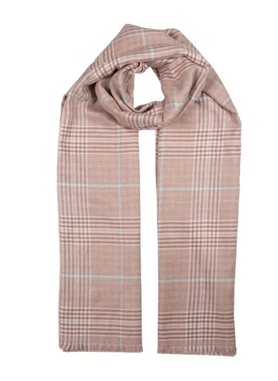 Écharpe en maille à carreaux pour femme