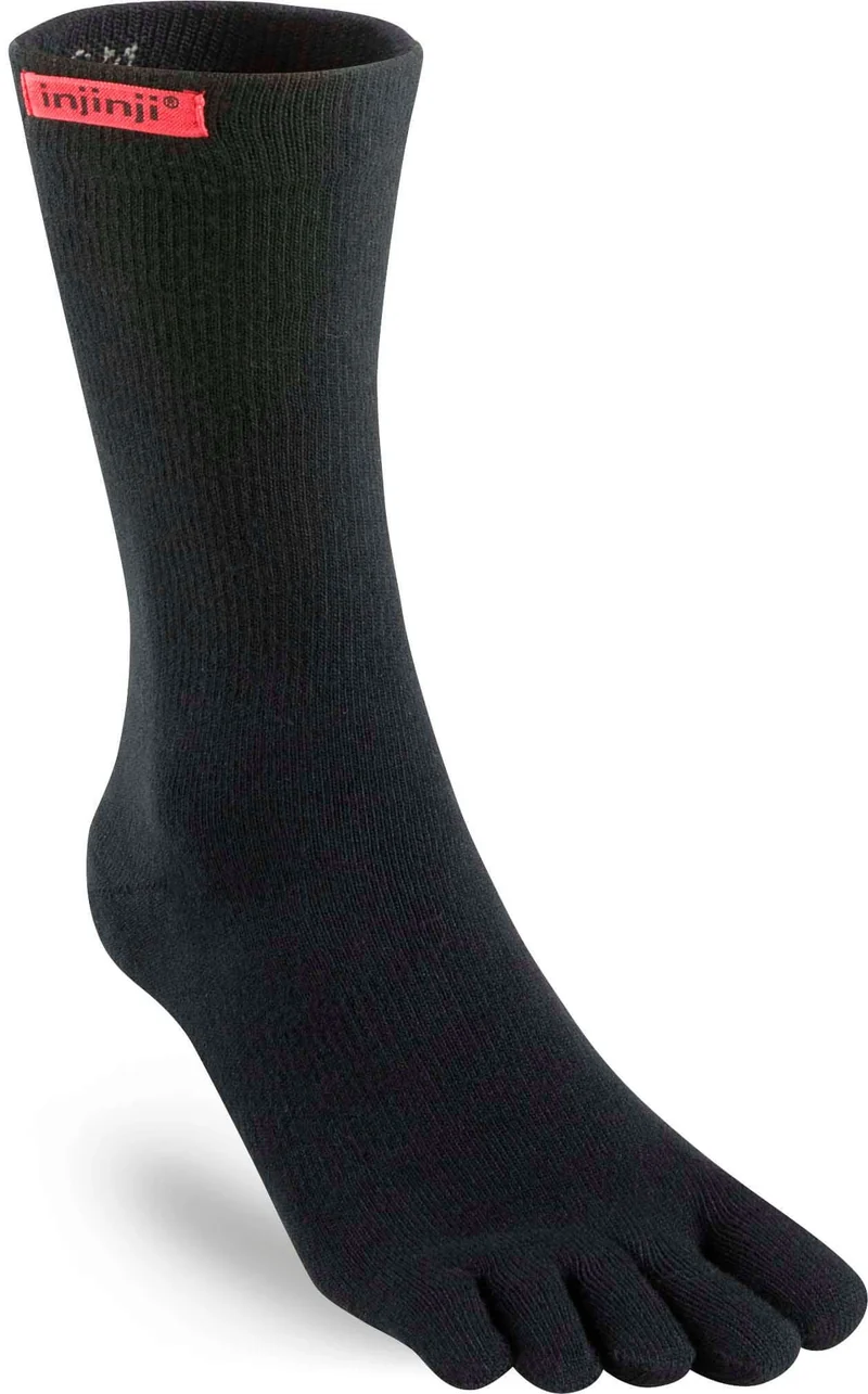 Injinji Teensokken Sport Orginal Weight Crew Coolmax Unisex IS052270 black