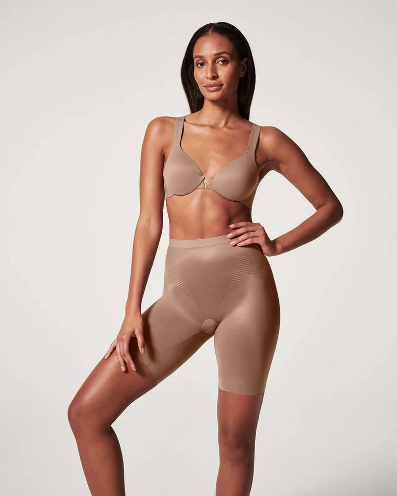 SPANX Thinstincts 2.0 Mid-Thigh Short 10234R 3601 Cafe au Lait