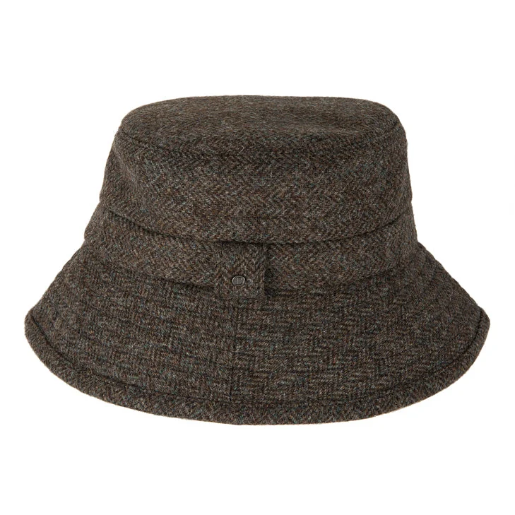 Femmes Abraham Moon Herringbone Tweed Bucket Hat