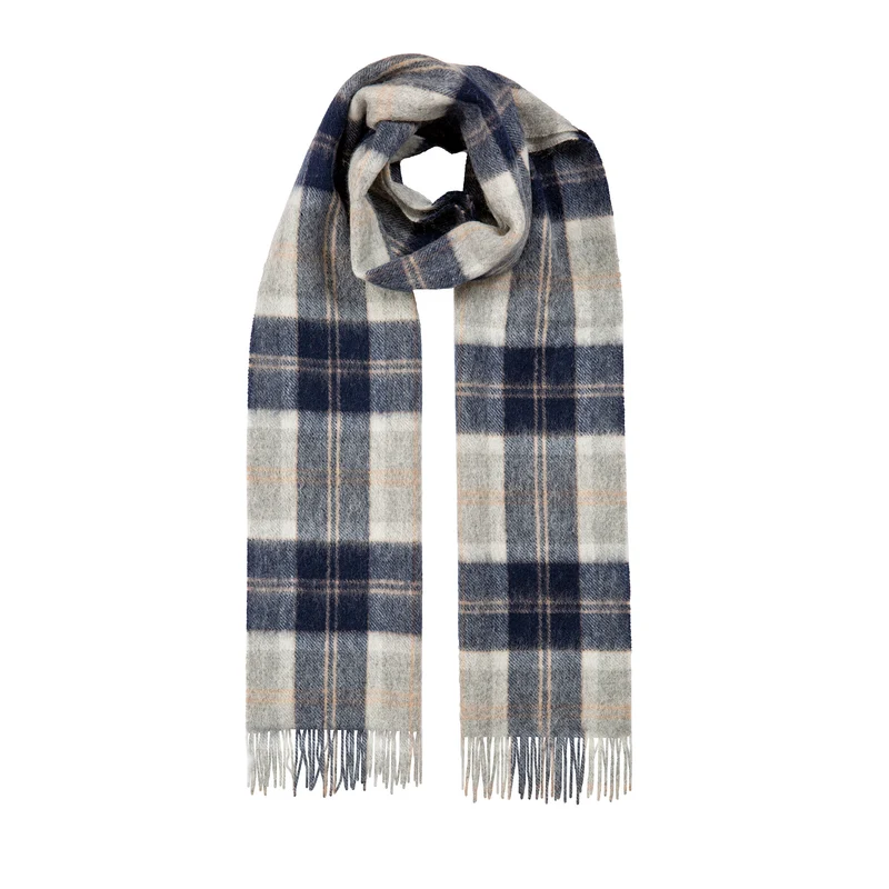 Écharpe en laine d'agneau avec pompons pour homme