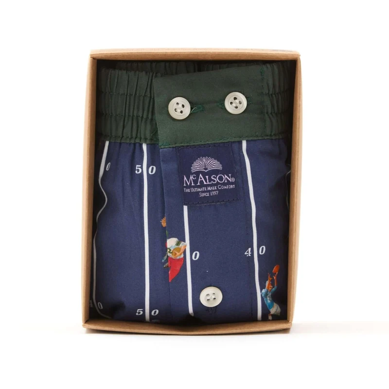 McAlson Boxershort met binnenbroek American Football navy M5265
