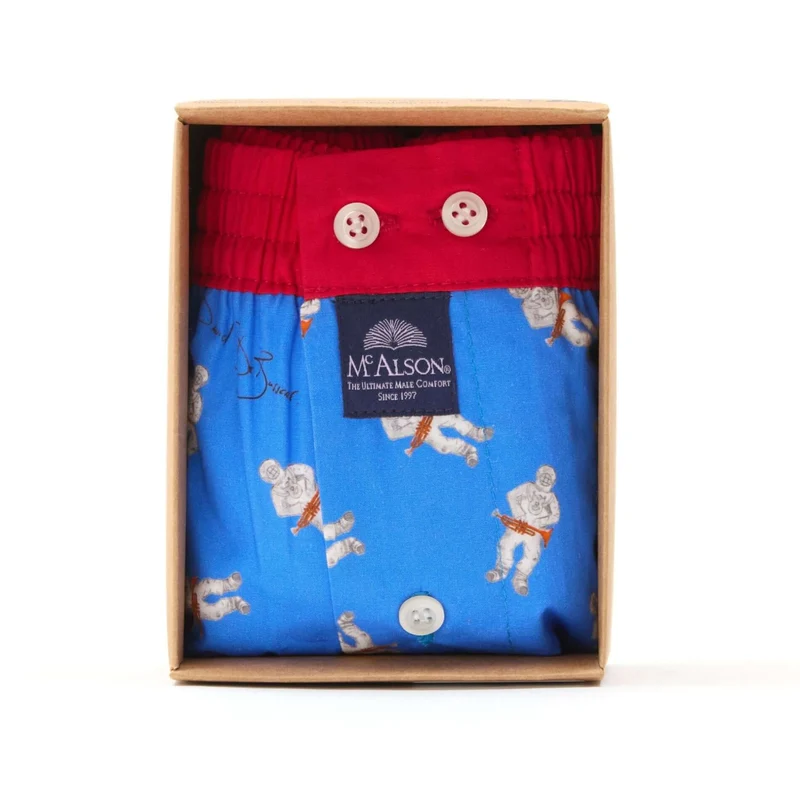 McAlson Boxershort met binnenbroek Astrojazz blue M5271