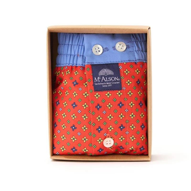 McAlson Boxershort met binnenbroek Windspinner Red M5165