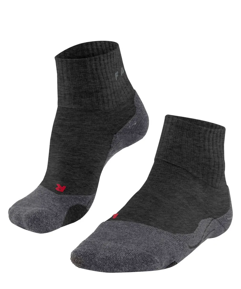 FALKE TK2 Explore Short Wandel Sok Dames 16153 3180 asphalt mel.