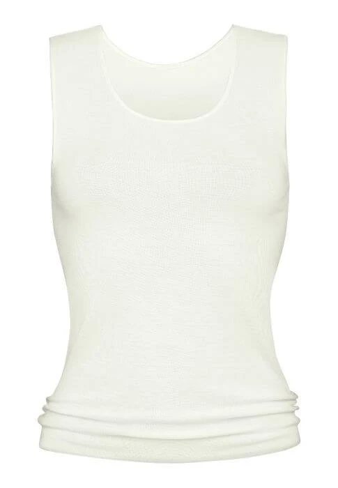 Mey Shirt mouwloos Wol-Zijde Exquisite Dames 66575 1 weiss
