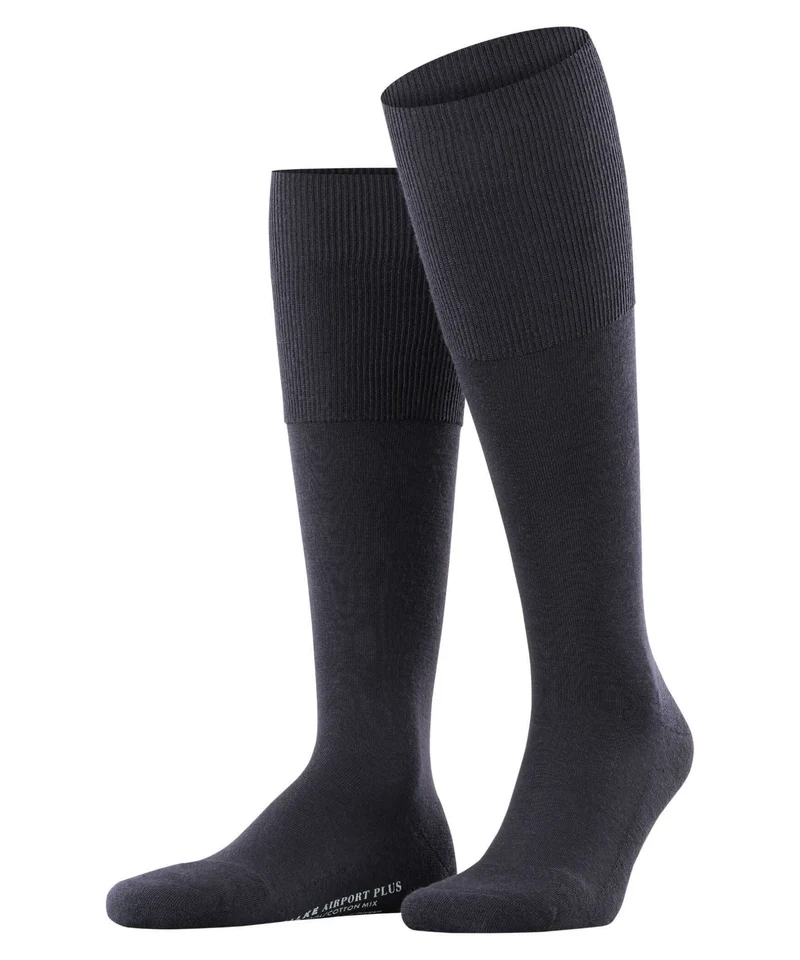 FALKE Airport Plus Kniekous Heren 15403 6370 dark navy
