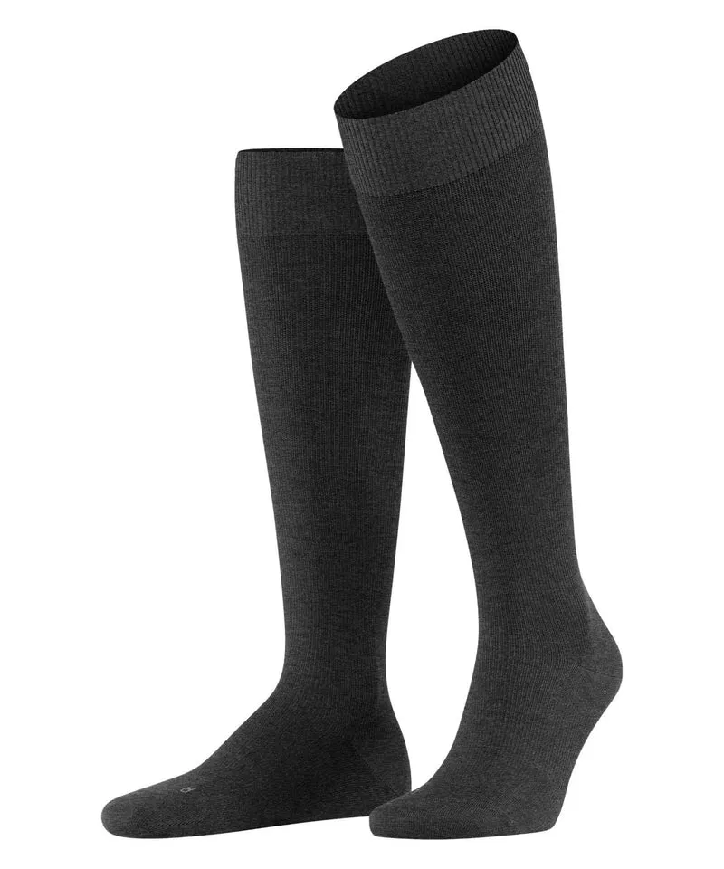 FALKE Energizing Wool Heren Steunkniekous 15530 3080 anthra.mel
