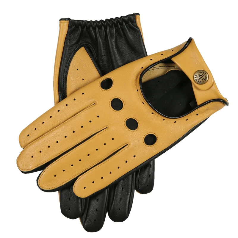 Men's Touchscreen Leather Driving Gloves