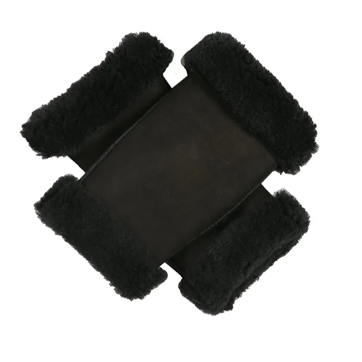 Women's Fingerless Sheepskin Mittens
