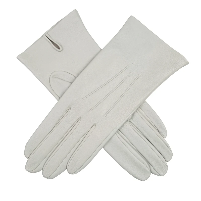 Gants en cuir à trois points pour femmes