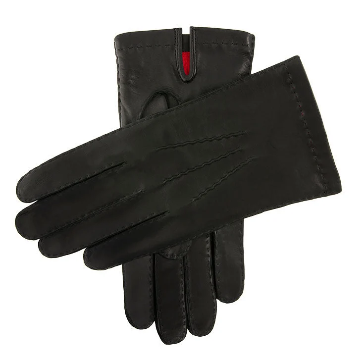 Men's Handsewn Three-Point Silk-Lined Leather Gloves