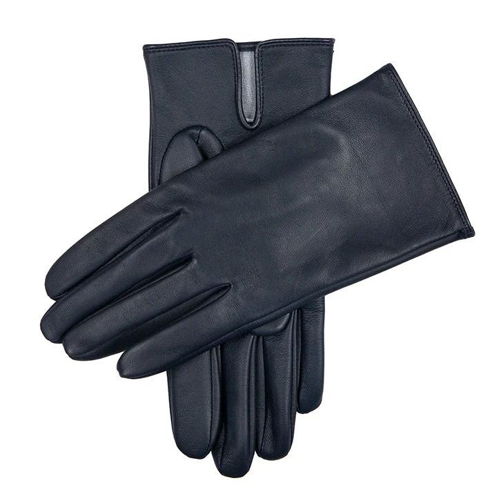 Gloves en cuir de soie à écran tactile pour hommes