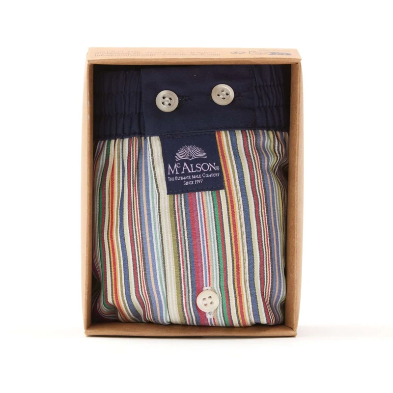McAlson Boxershort met binnenbroek Stripes multicolour M5214