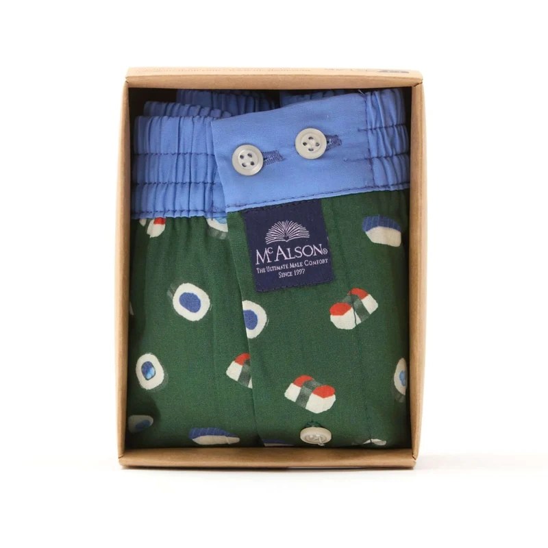 McAlson Boxershort met binnenbroek Sushi green M5238