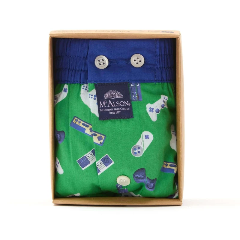 McAlson Boxershort met binnenbroek Gaming consoles green M5236