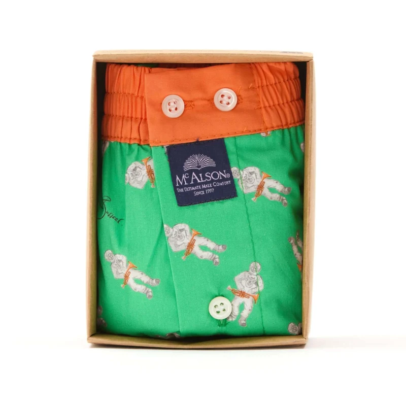McAlson Boxershort met binnenbroek Astrojazz green M5273