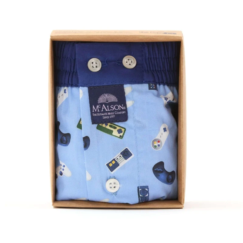 McAlson Boxershort met binnenbroek Gaming consoles light blue M5235