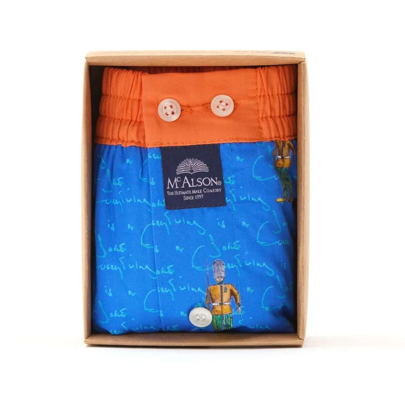 McAlson Boxershort met binnenbroek King's Guard blue M5269