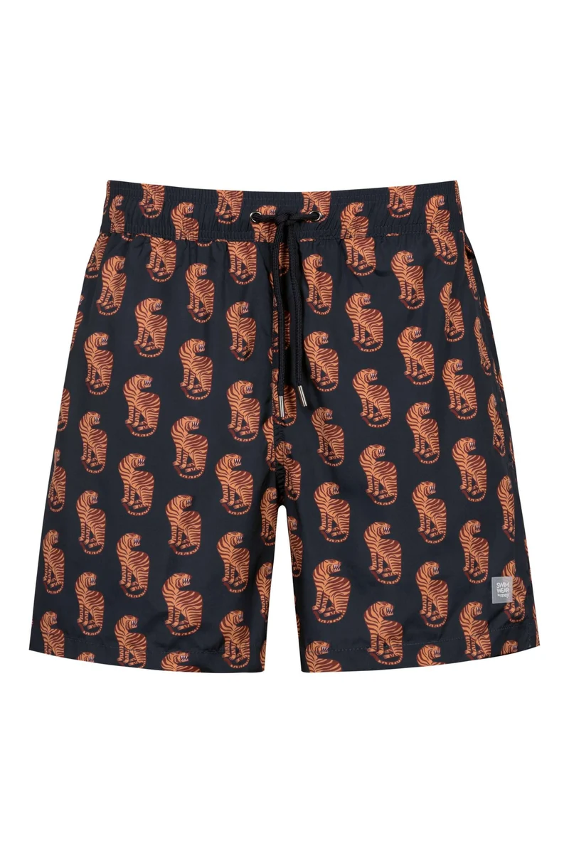 Mey Zwemshort Tiger Heren 32062 668 yacht blue