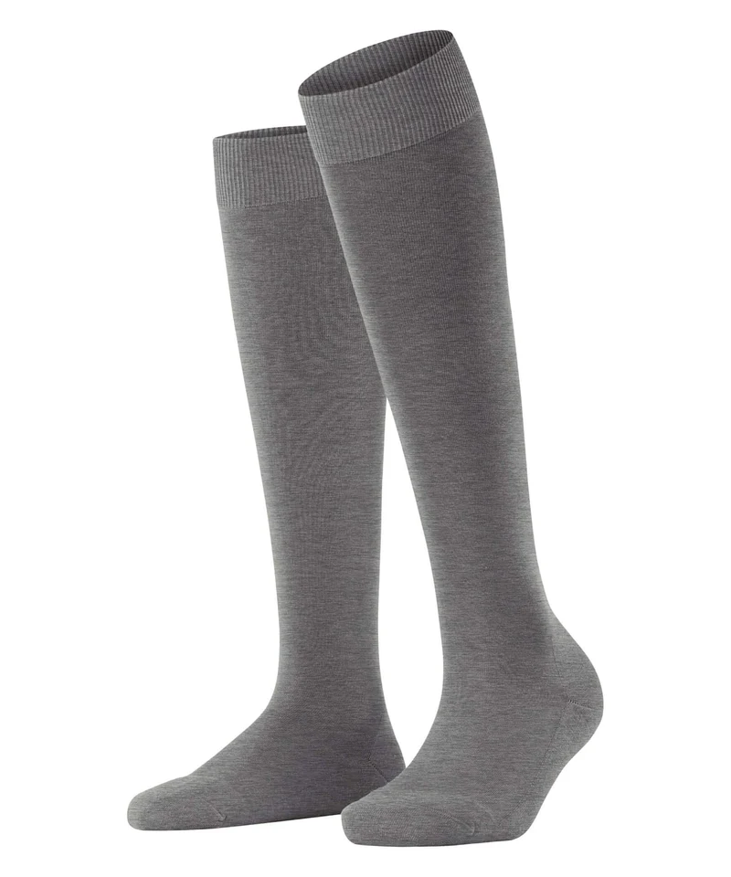 FALKE ClimaWool Kniekous Dames 46884 3216 light greymel.