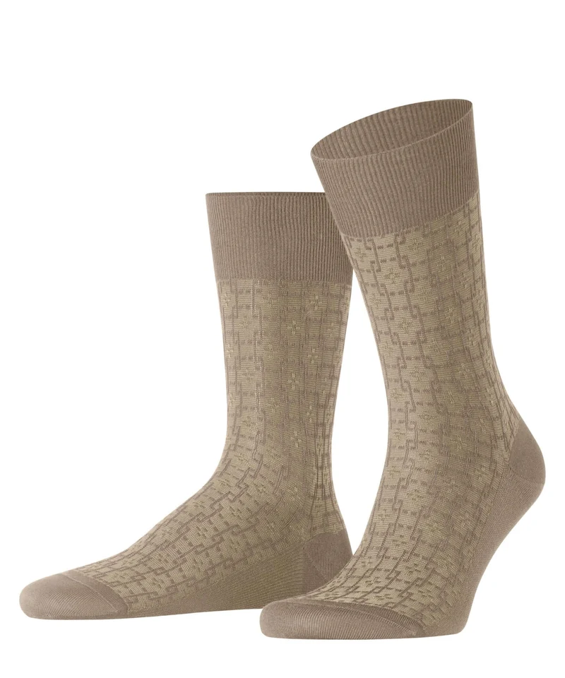 FALKE Artwork Tie Sokken Heren 12576 4092 nude