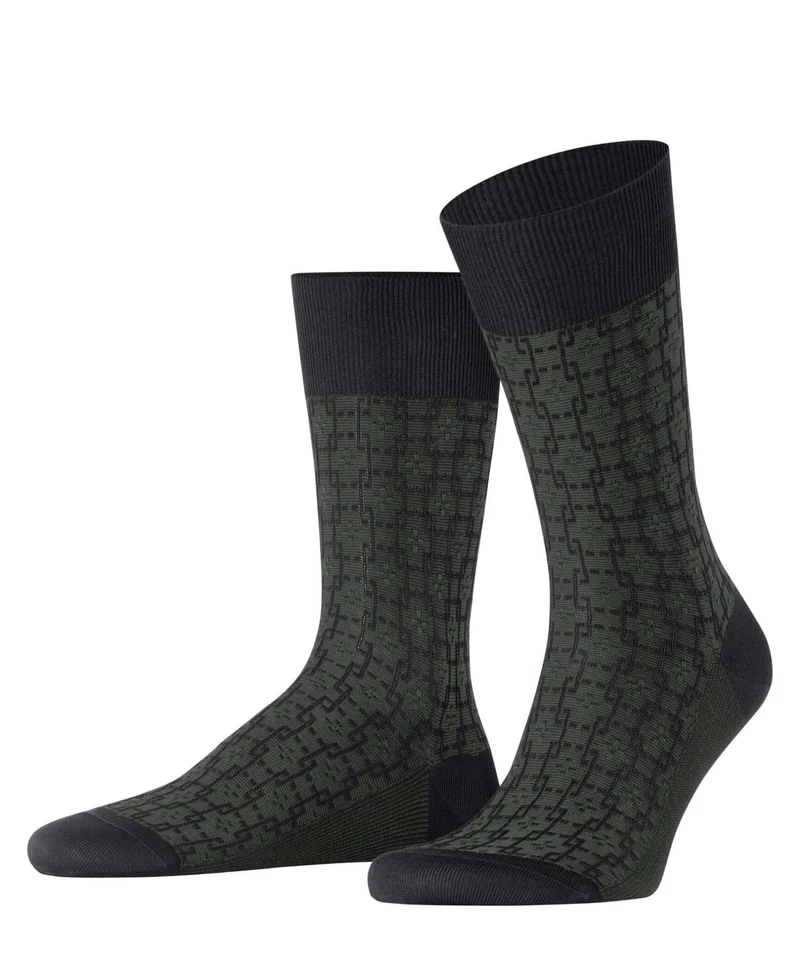 FALKE Artwork Tie Sokken Heren 12576 3000 black