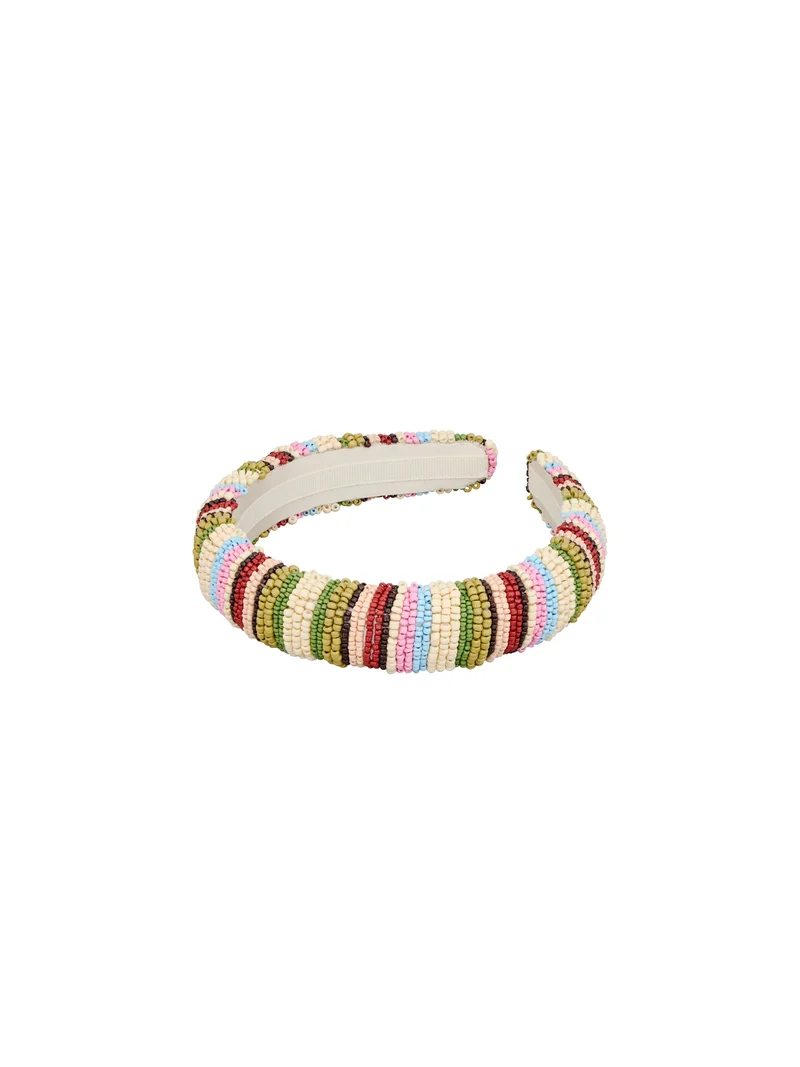 STRIPES MIDI BEADED haarband
