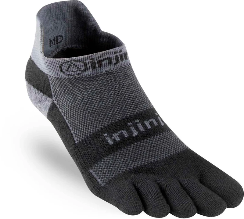 Injinji Teensokken Run Midweight No Show Coolmax Unisex IS203110 black-gray
