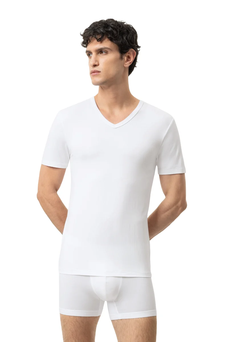 Mey Eronderhemd V-Hals Slim-Fit Dry Cotton 46098 101 weiss