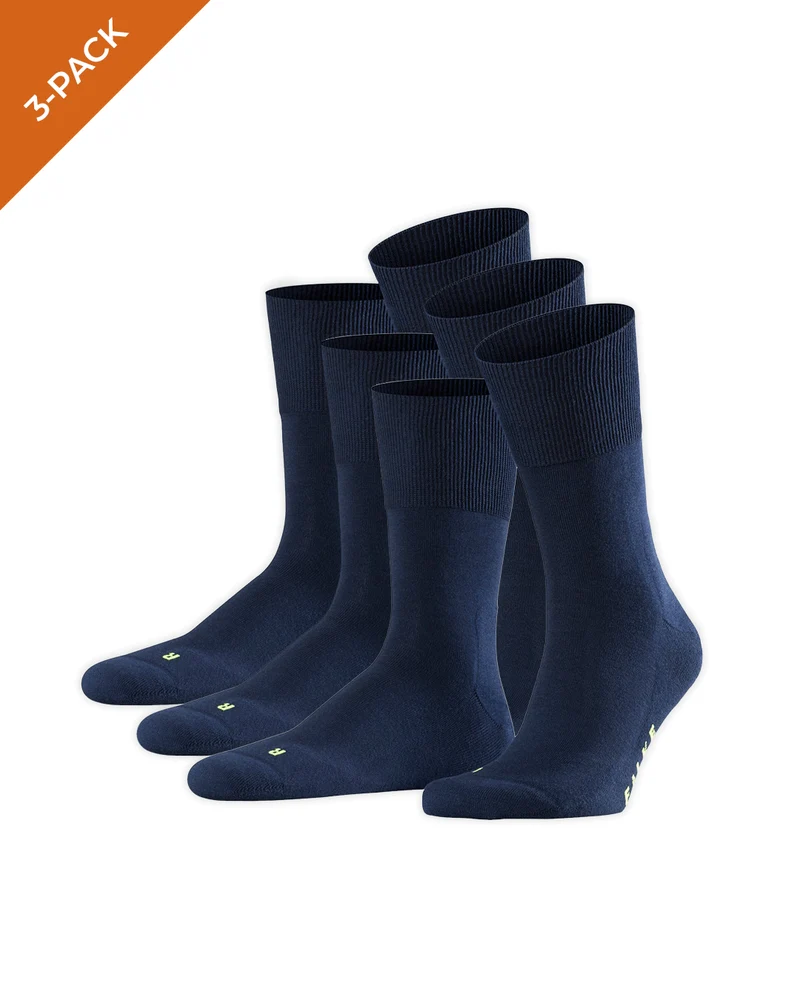 FALKE Unisex Run Sportsokken 16605 Bundel 3 Paar Marine
