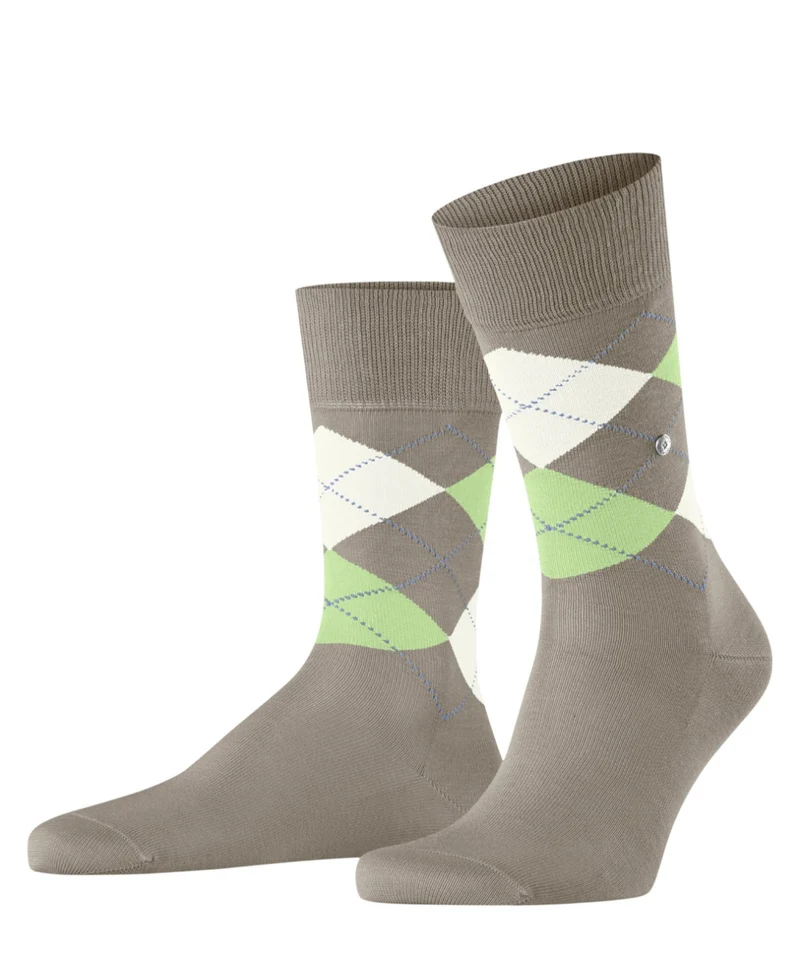 Burlington Manchester Sokken Heren 21088 4186 greige