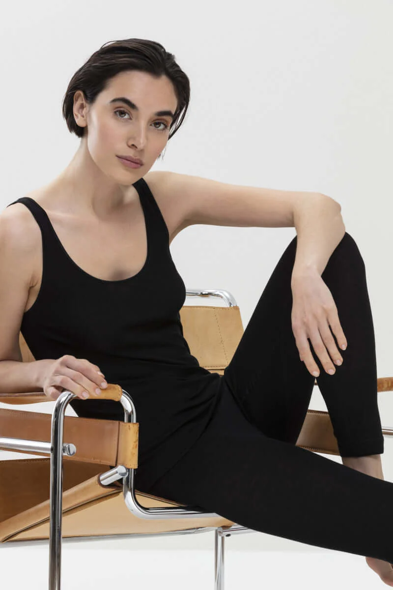 Mey Hemdje Wol-Zijde Exquisite Dames 65575 3 schwarz