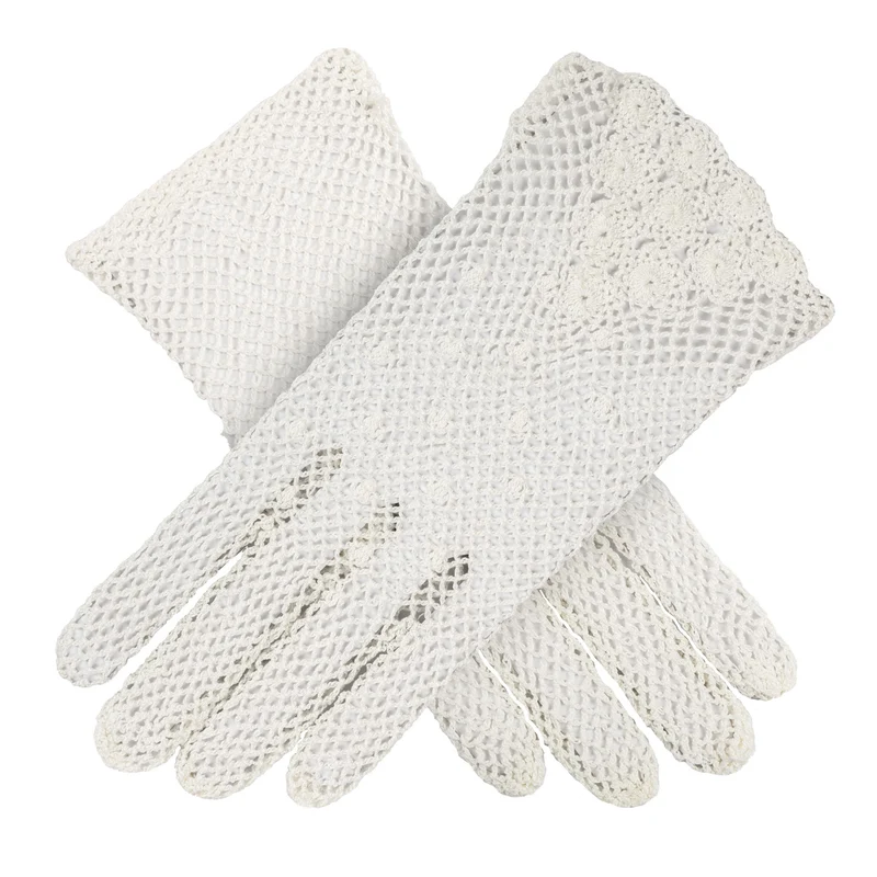 Women's Cotton Crochet Gloves