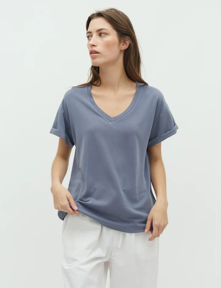 AMANA top VINTAGE INDIGO E77