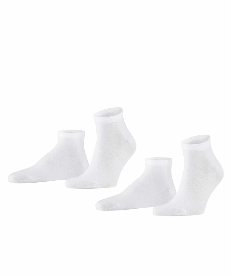 FALKE Happy 2-Pack Sneakersok Heren 14606 2000 white