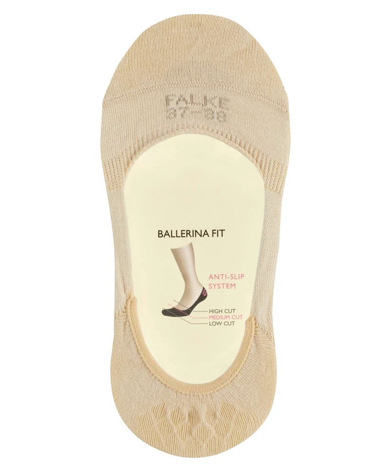 FALKE Step Kousenvoetje Medium Hoog Dames 46492 4011 cream