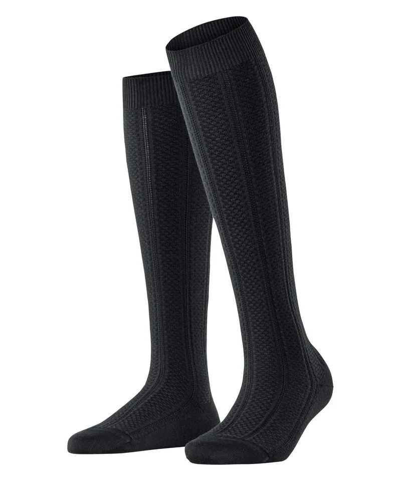 FALKE Needlepoint Kniekous Dames 46714 3000 black
