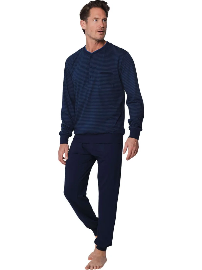 Pastunette Tweedelige Pyjama Heren 122199-508-1 520 Dark Blue